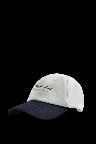 COMBINATION EMBROIDERY CAP - Ecru by Zara