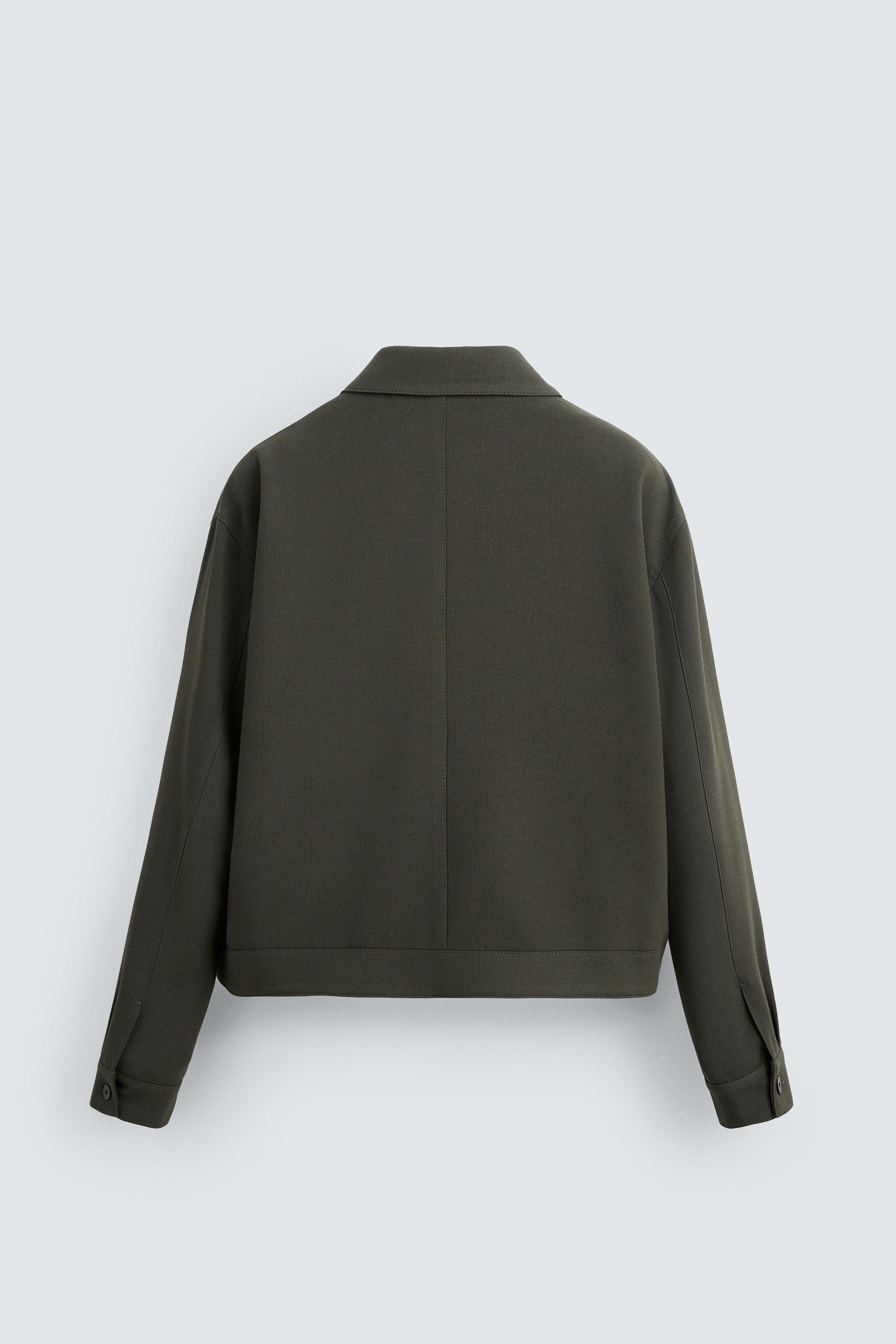 CROPPED FIT ジャケット - カーキ | ZARA Japan / 日本
