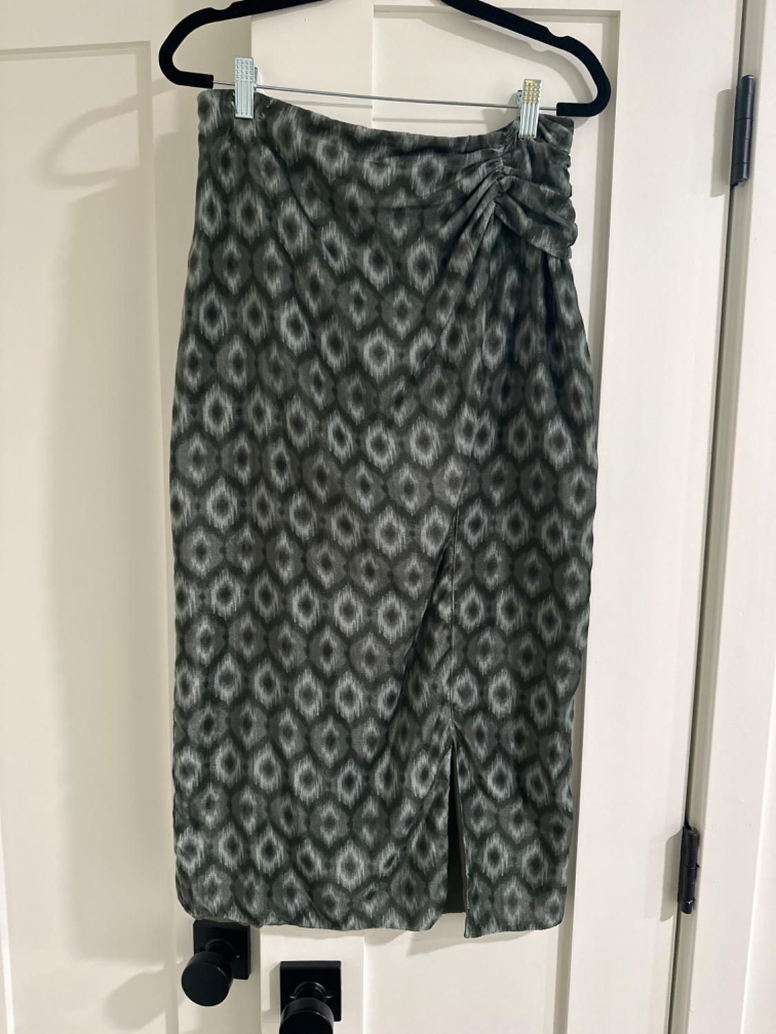 VELVET MIDI SKIRT