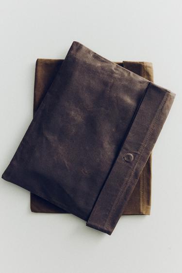 FLAD BOMULDSTASKE - Brun fra Zara