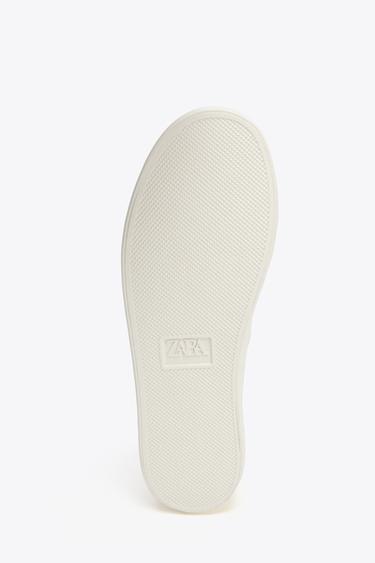 FLORAL EMBROIDERED TRAINERS - White by Zara - Image 6