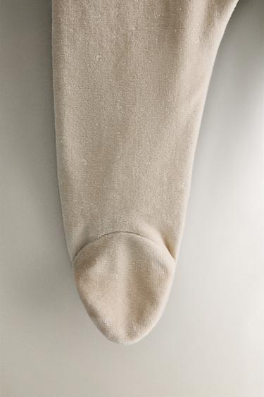CHILDREN’S VELOUR MOON ROMPER - Grey by Zara - Image 3