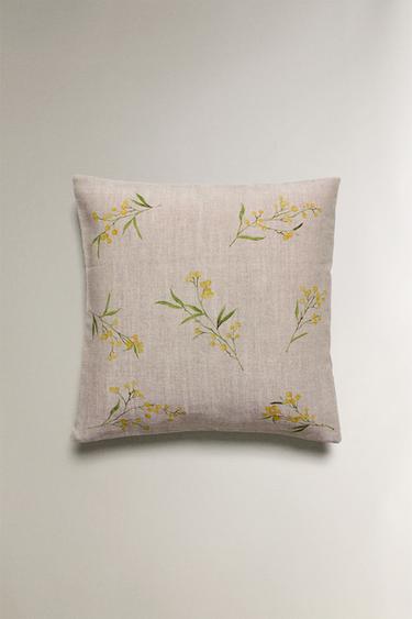 MIMOSA PRINT CUSHION COVER - Light beige by Zara - Image 0