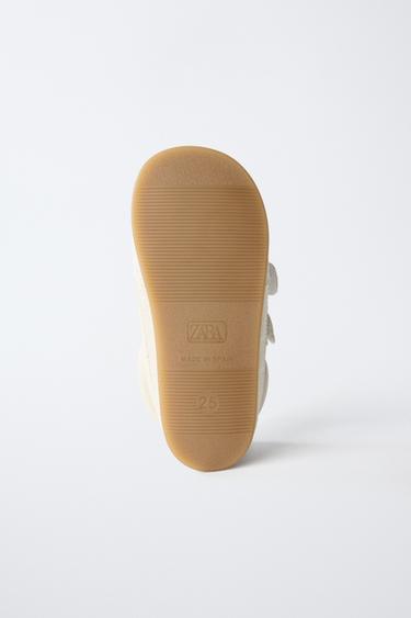 CHAUSSURES EN CUIR PIEDS NUS - Marron sable de Zara - Image 8