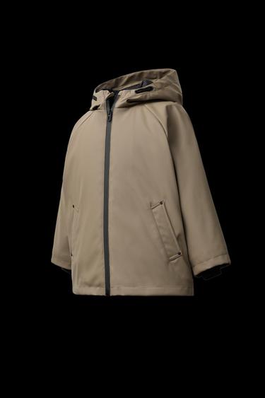 GUMMIERTE, WASSERABWEISENDE REGENJACKE - Braun / Braungrau von Zara