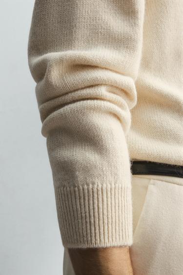 LIMITED EDITION TEXTURED JUMPER - Ecru by Zara - Image 6