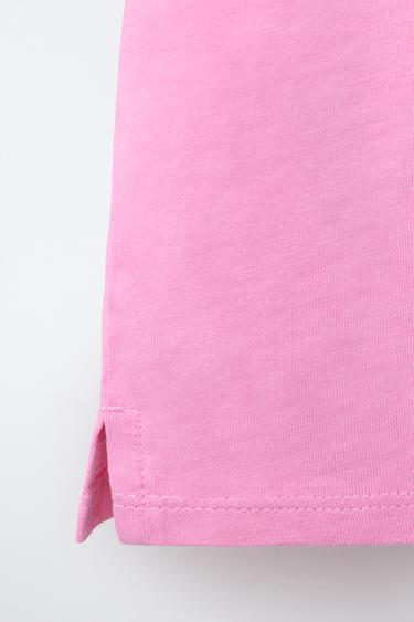 T-SHIRT INSCRIPTION BRODÉE - Rose de Zara - Image 3