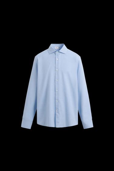 Zara EASY CARE TEXTURED SHIRT - Light sky blue - Image 0