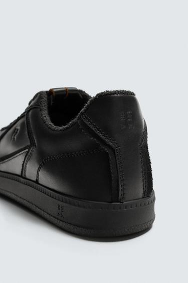 SR_A LEATHER TRAINERS - Black by Zara