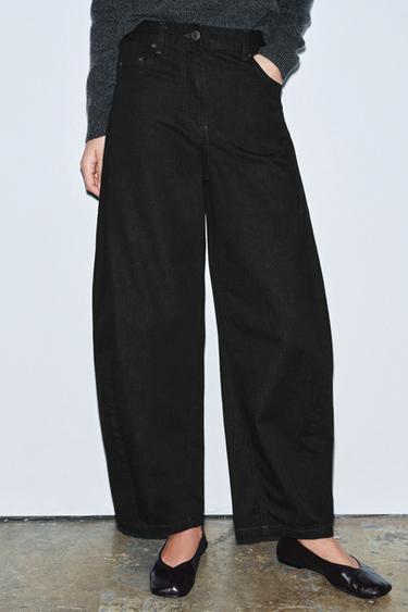 LUZERA ERTAINEKO ANKLE BALLOON GALTZA BAKEROAK, ZW COLLECTION - Marroia, Zara-rena