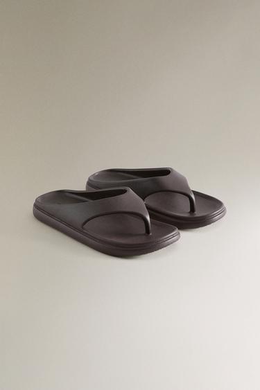 SANDALES DE BAIN CAOUTCHOUTÉES - Marron de Zara - Image 2