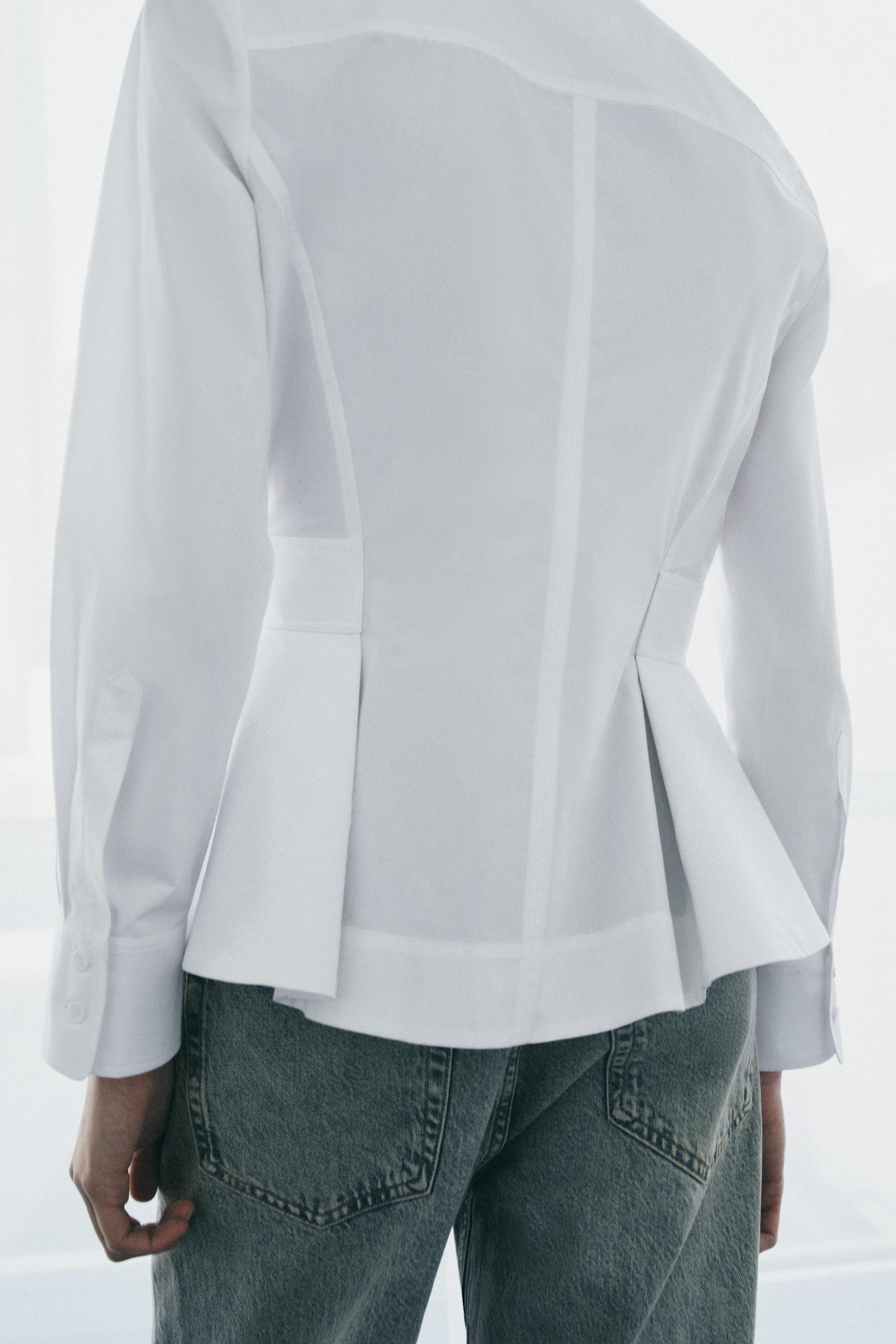 CHEMISE POPELINE PEPLUM ZW COLLECTION