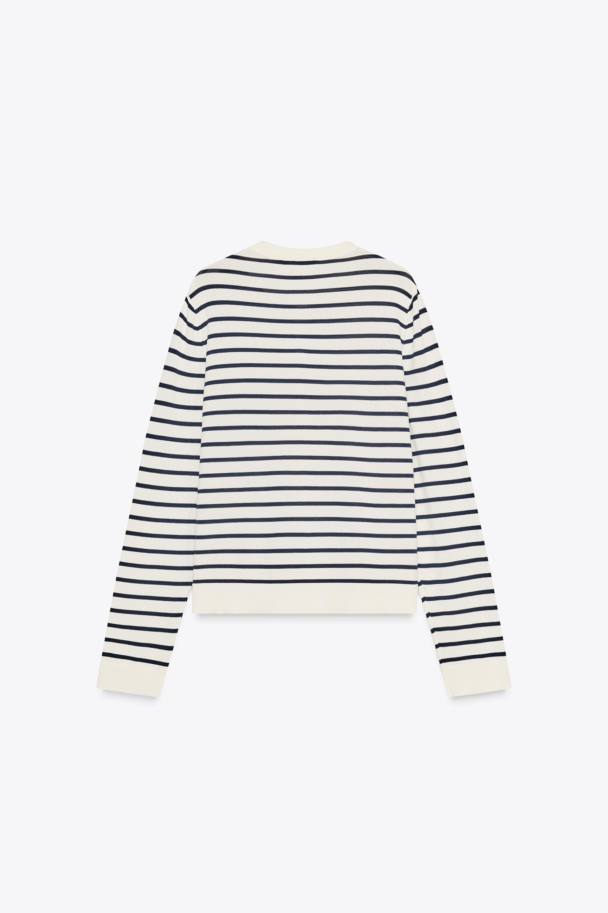 ストライプニットカーディガン - ストライプ | ZARA Japan / 日本