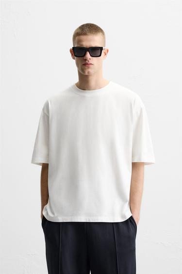 CAMISETA BANDA CONTRASTE - Blanco de Zara
