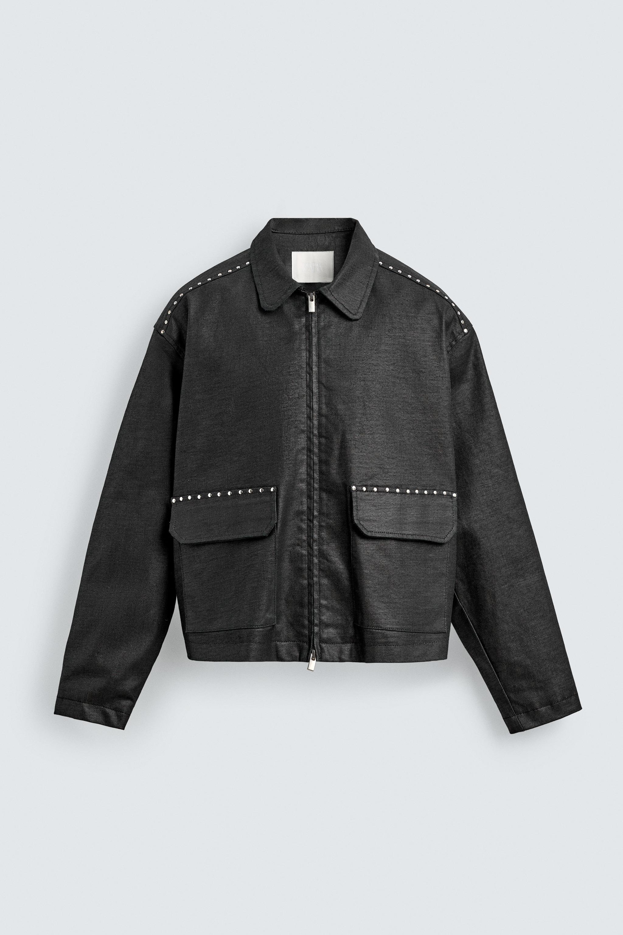 STUDDED WAXED SET | ZARA New Zealand