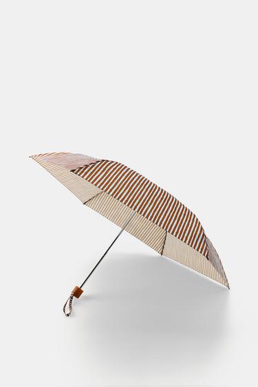 STRIPED PRINT FOLDING UMBRELLA — striped 2