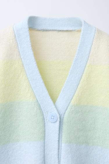 GILET EN MAILLE RAYURES - Rayures de Zara - Image 2
