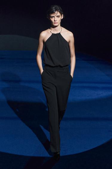 ZW COLLECTION STRAIGHT-FIT TROUSERS - Black by Zara - Image 0