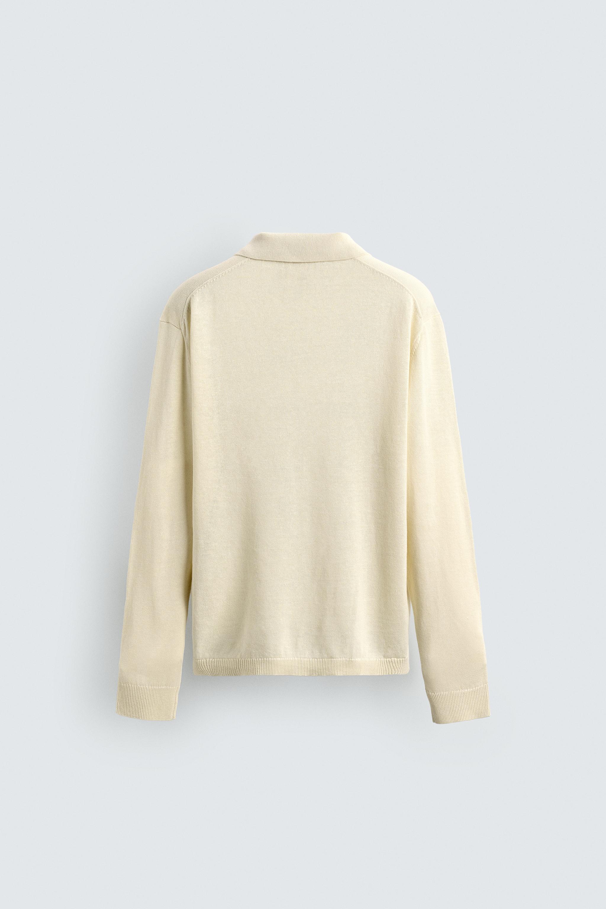 HEMP-COTTON KNIT POLO SHIRT