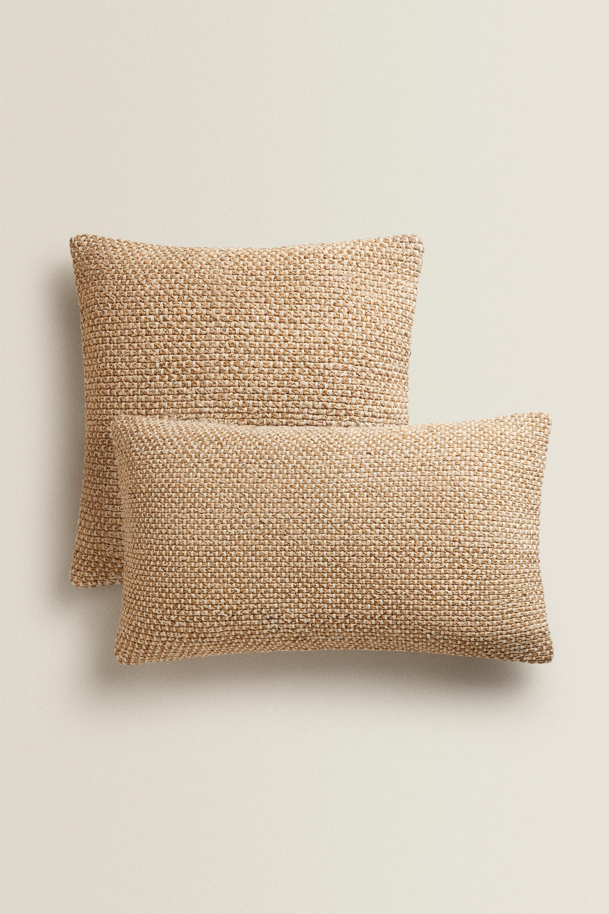 WOVEN THROW PILLOW COVER - Toffee | ZARA United States