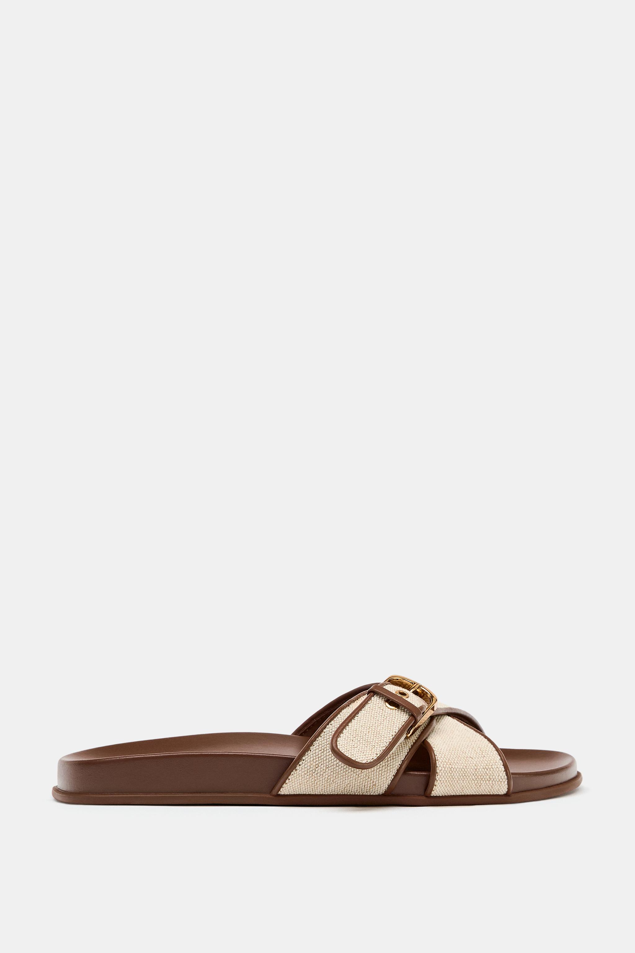 Женские сандалии Zara BUCKLE SANDALS
