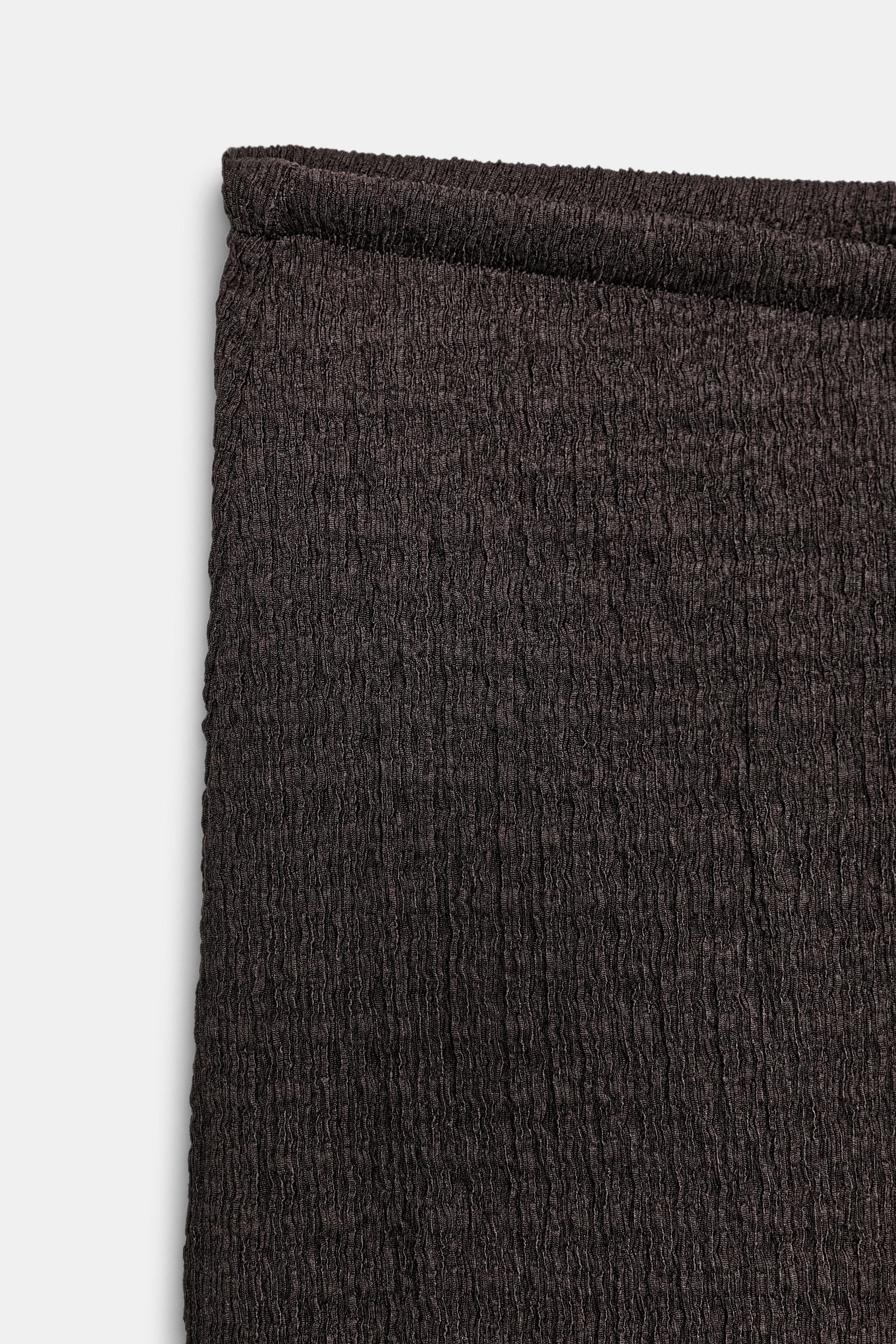 PANTALON DROIT TEXTURÉ