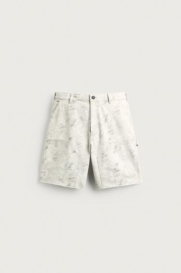 RELAXED-FIT-BERMUDASHORTS MIT CARPENTER-TASCHE - Print von Zara