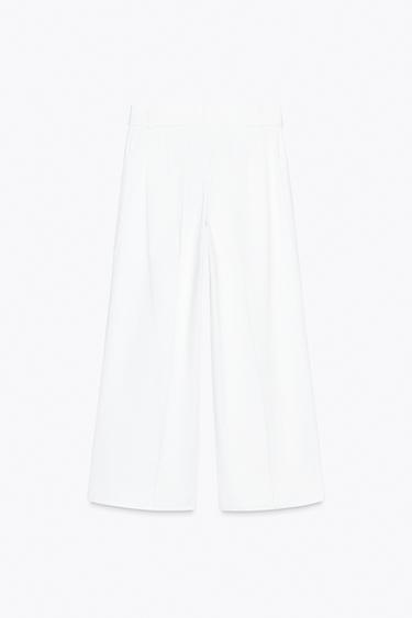 PANTALON CEINTURE ZW COLLECTION - Blanc de Zara - Image 6