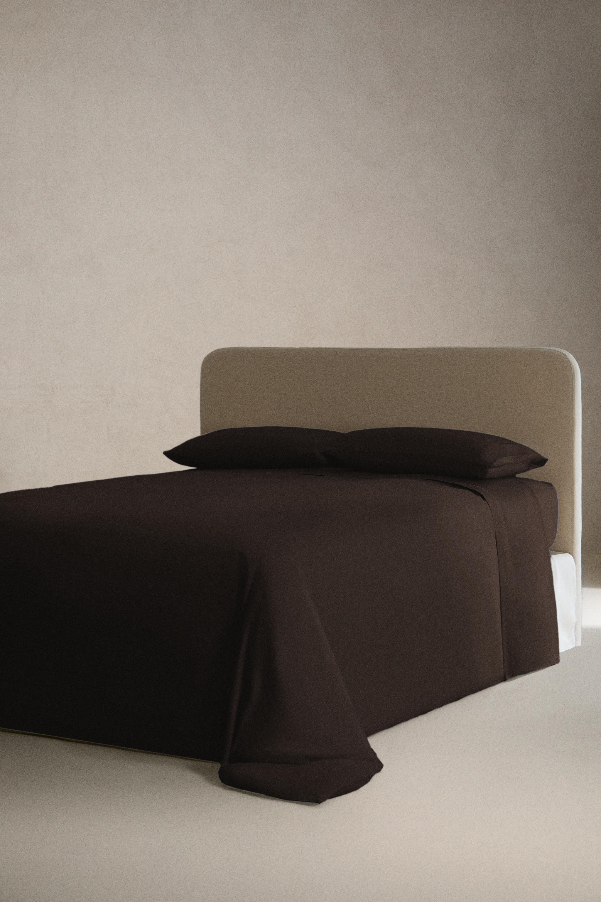 SATEEN FITTED SHEET | 30 CM HIGH (300 THREAD COUNT) — Brown
