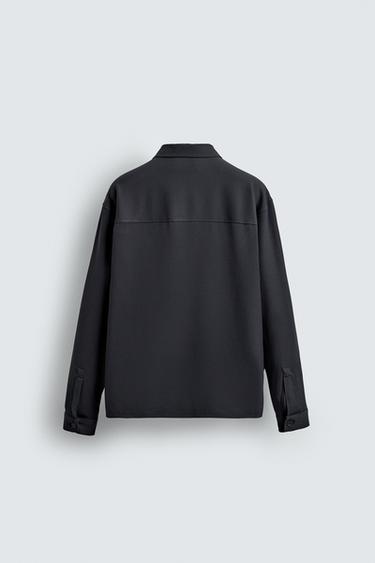 VISCOSE POLO SHIRT - Blue grey by Zara - Image 7