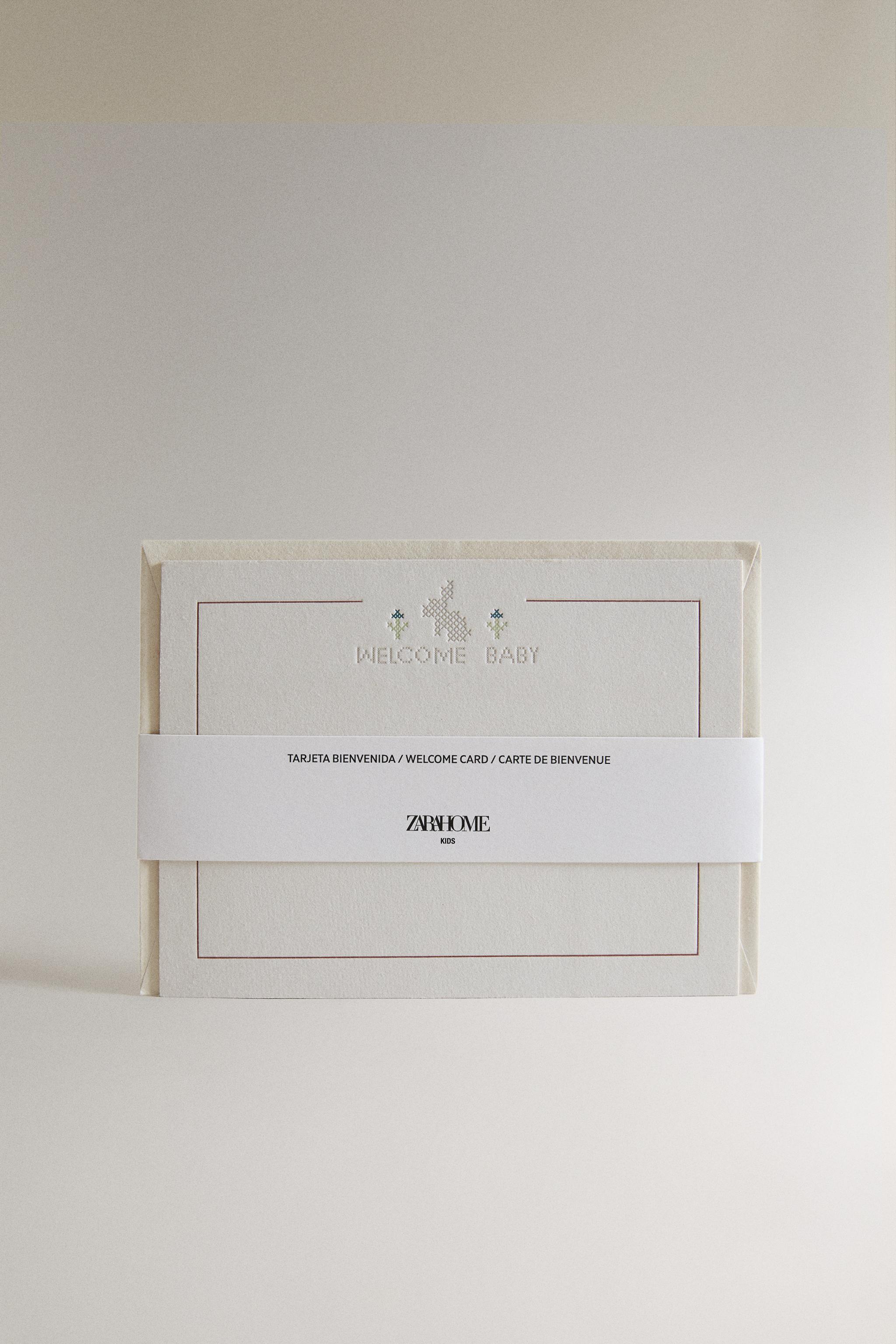 Zara BUNNY WELCOME BABY CARD — фото 4