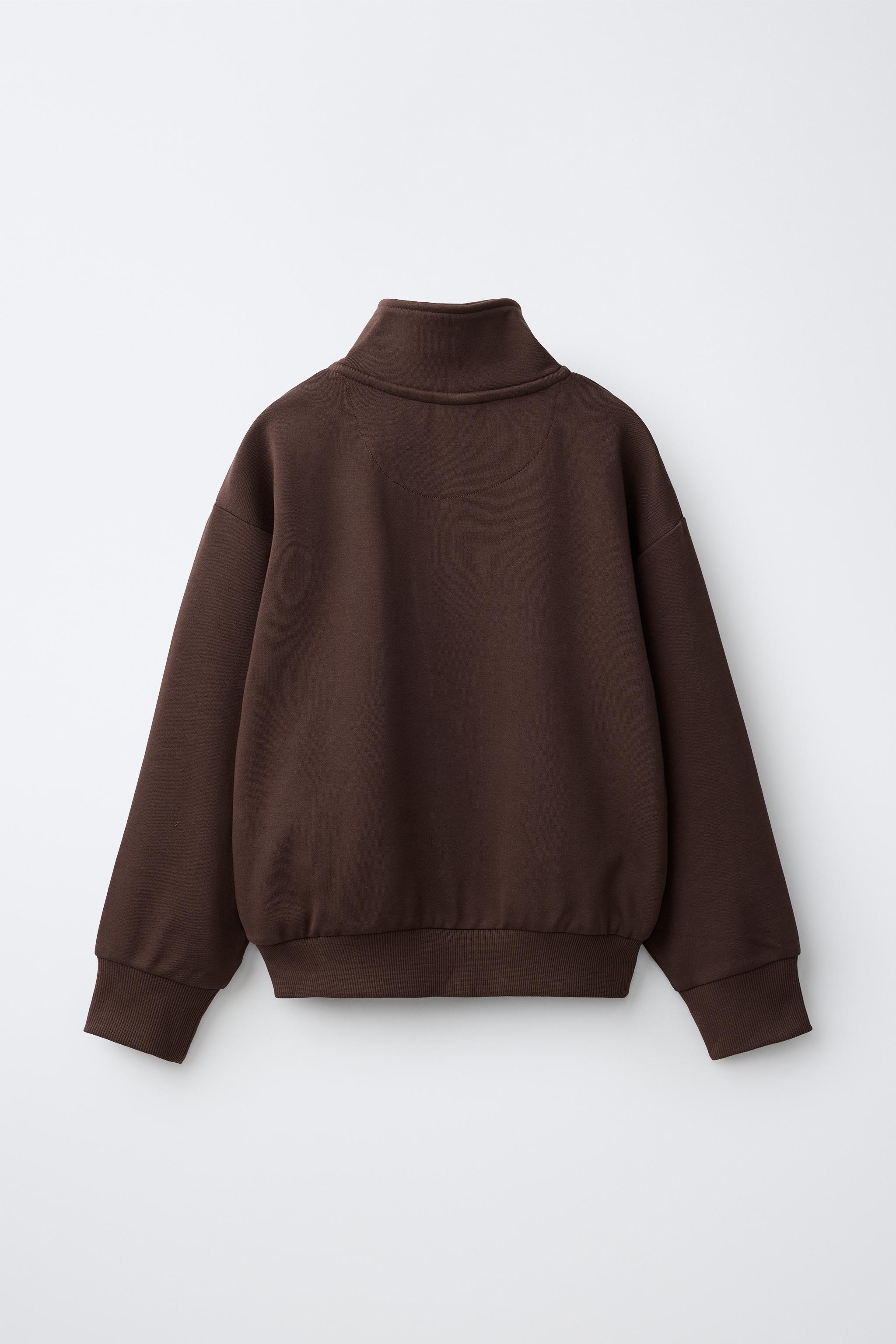 ZIP-UP SWEATSHIRT AND WIDE-LEG PANTS SET