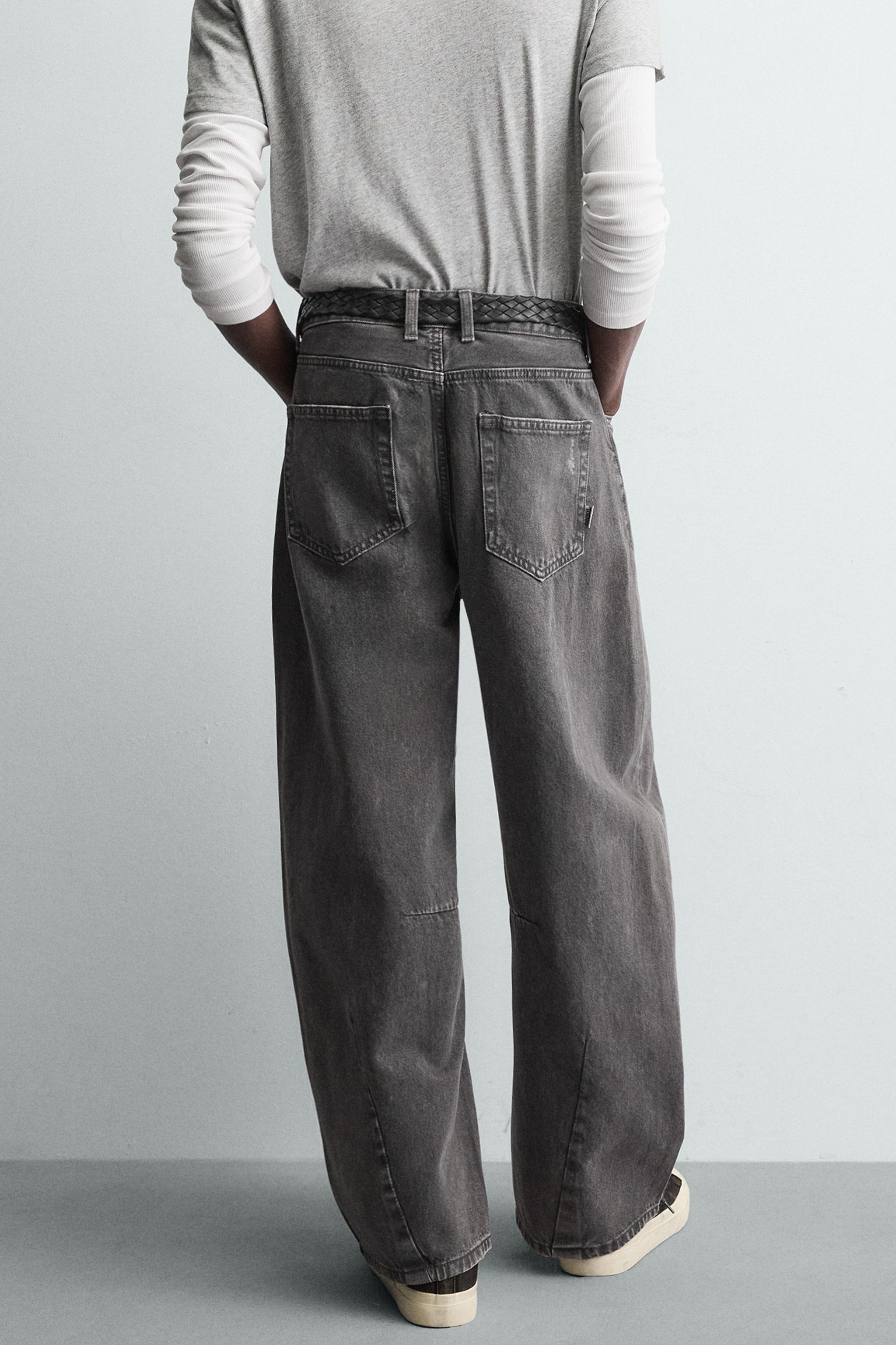PANTALON BARREL FIT DÉLAVÉ