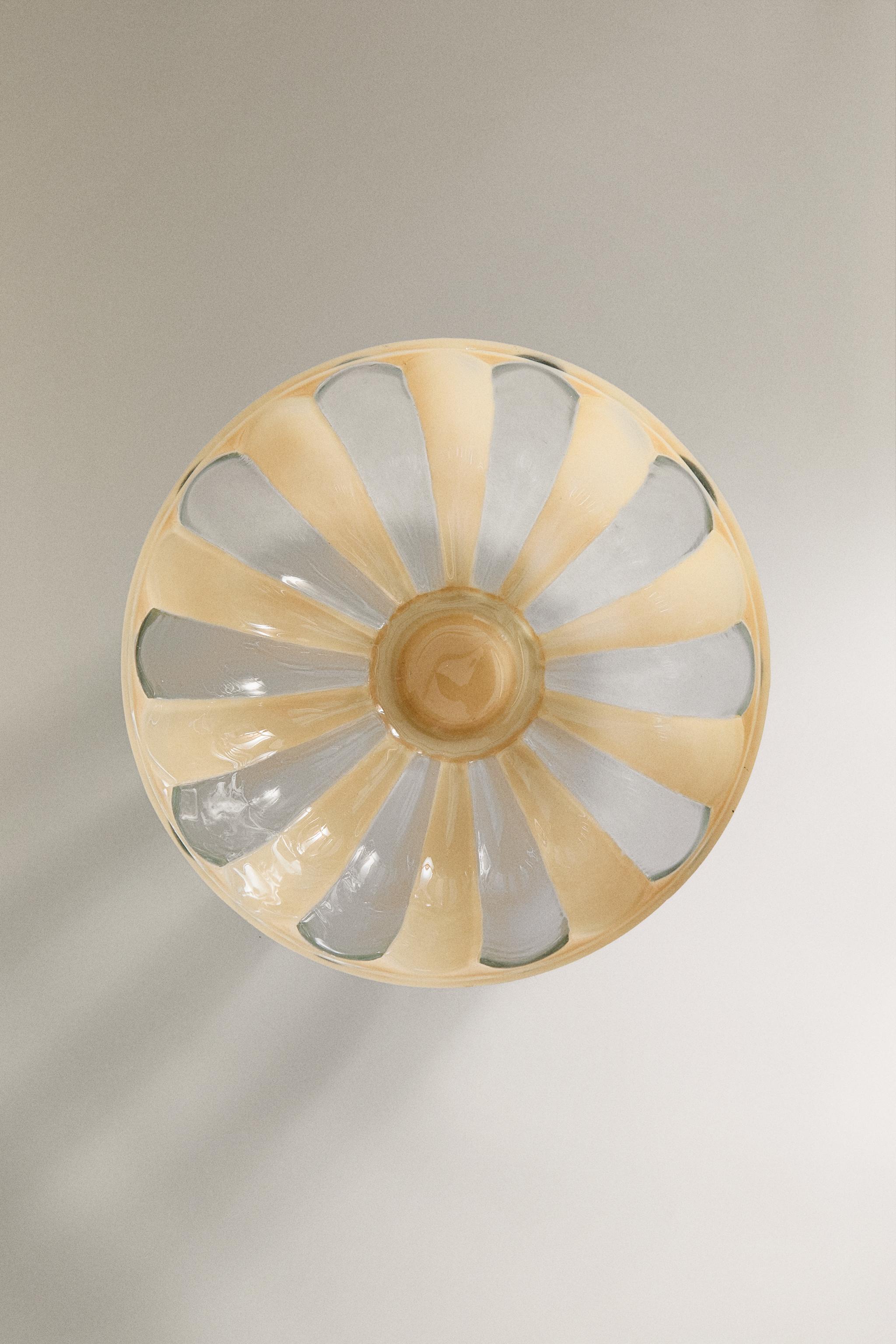SALADIER VERRE RECYCLABLE RAYURES