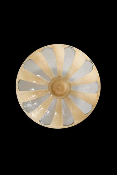SALATSCHÜSSEL GLAS STREIFEN - Beige von Zara