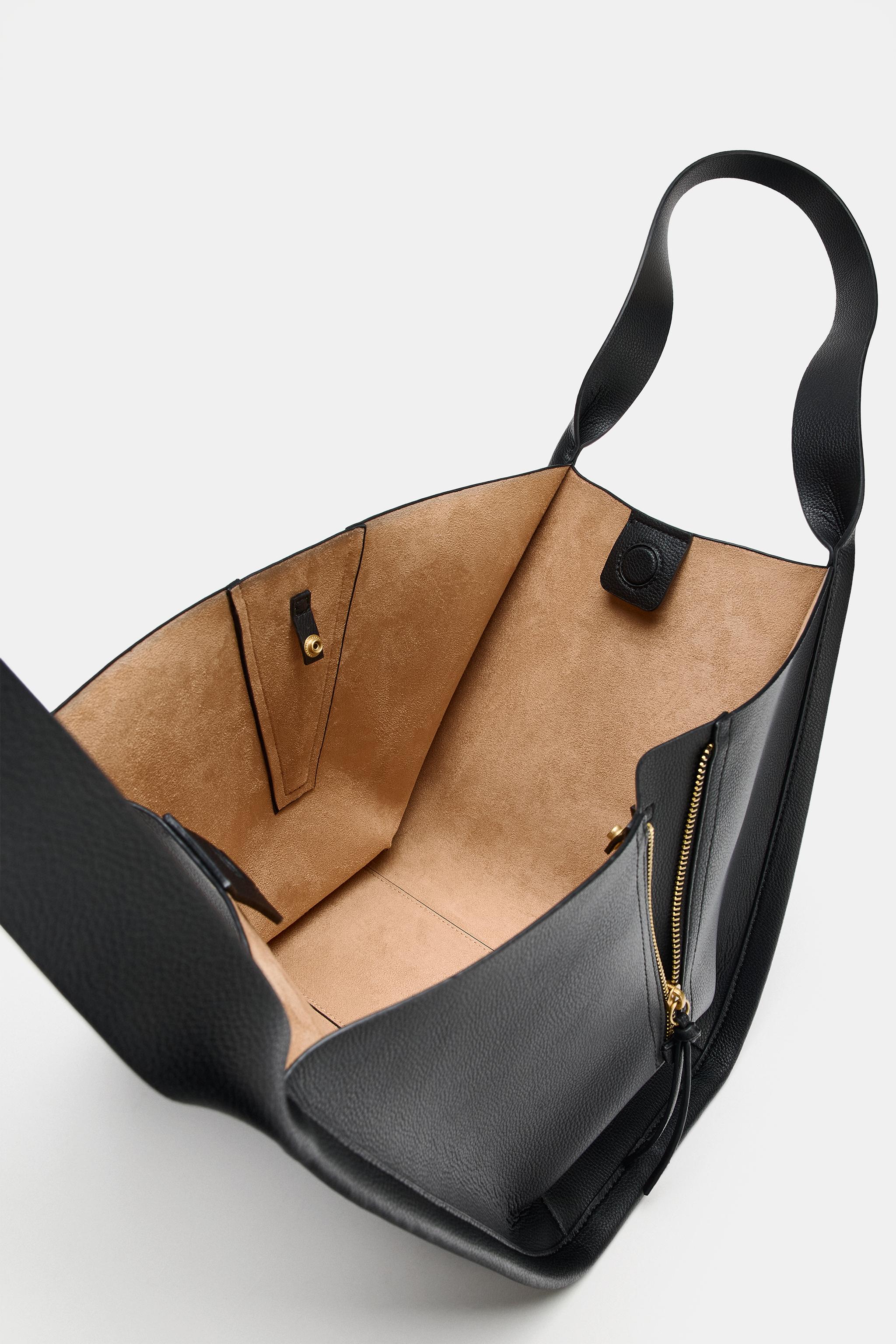 ZIPPER DETAIL SHOPPER BAG
