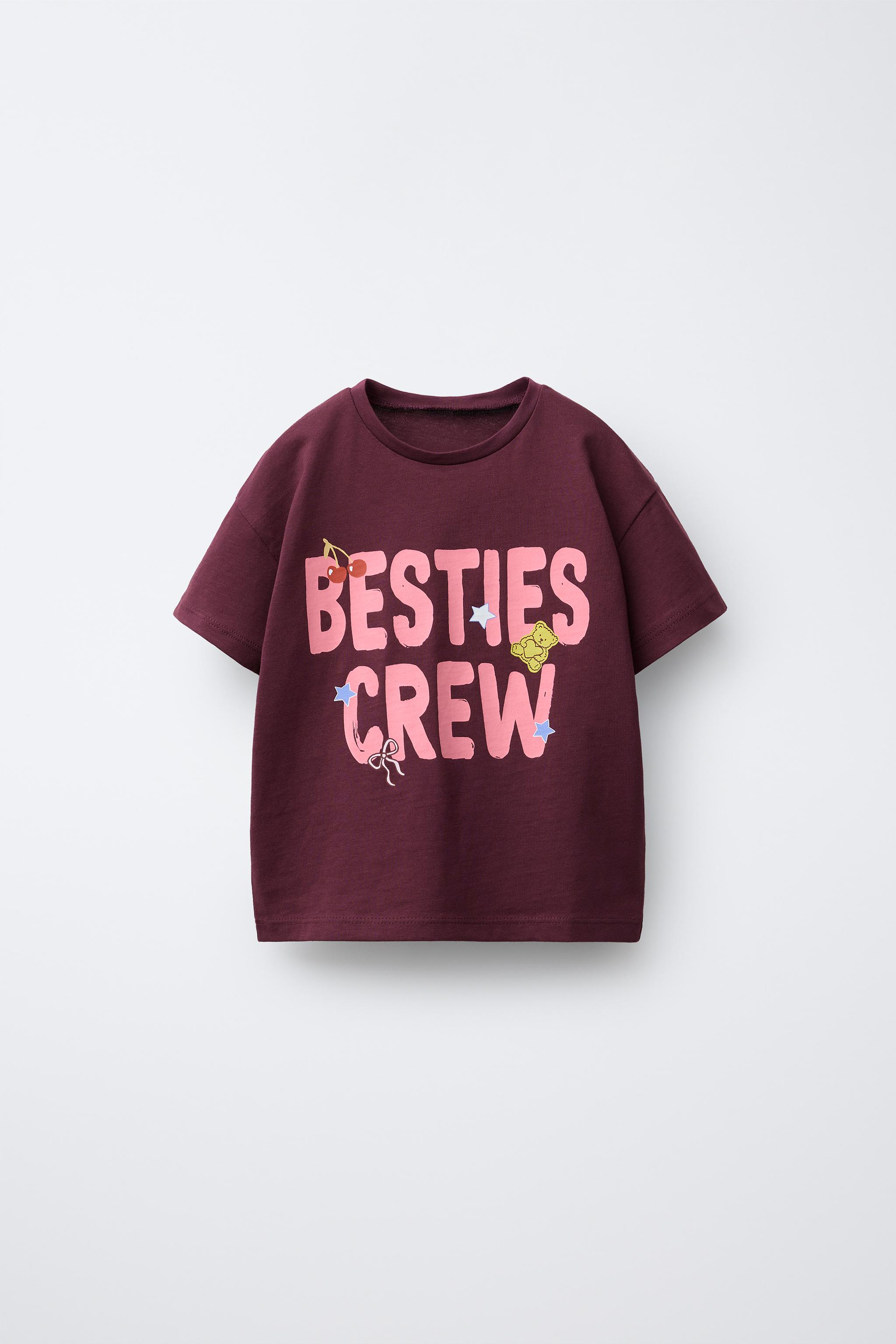 ジェニ　Tシャツ　ソロ　トレカ　Ruby T-Shirt サイズ2 TEXT PRINT T-SHIRT - Burgundy | ZARA United States