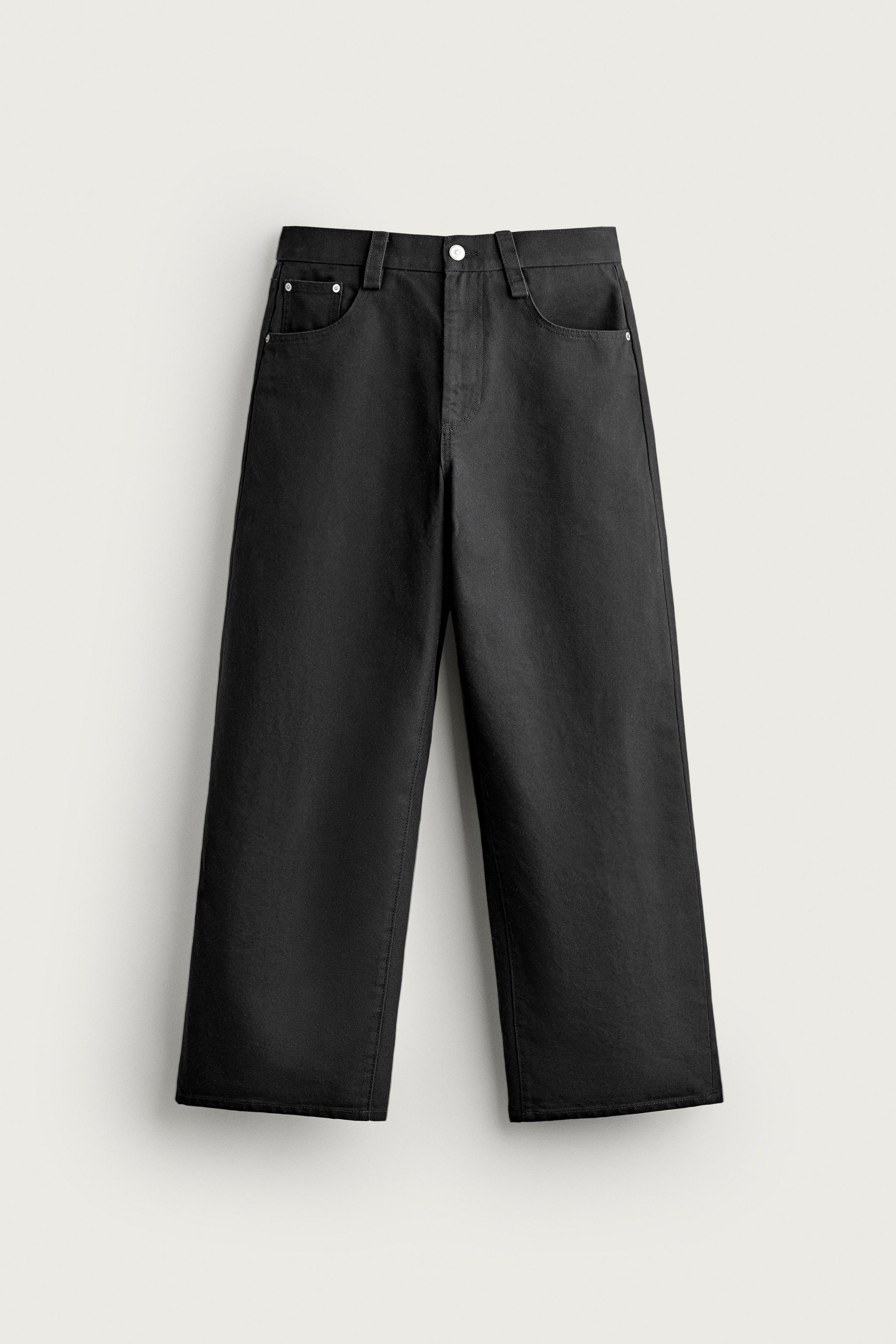Мужские джинсы Zara STRAIGHT RELAXED FIT JEANS — фото 7