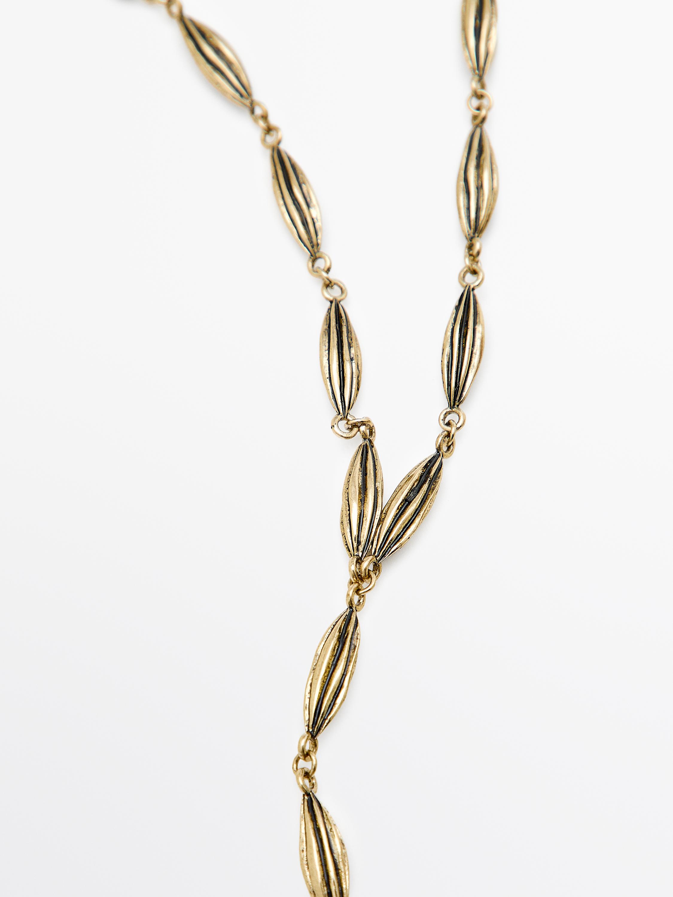 Long cocoa necklace