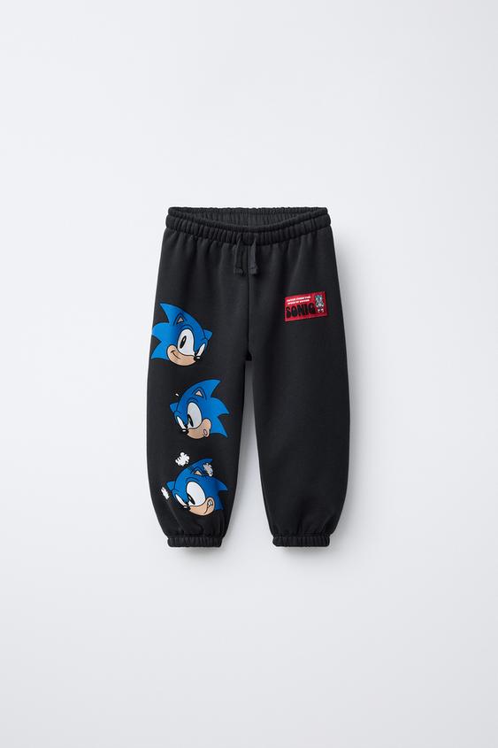 PANTALÓN JOGGER SONIC © SEGA - Gris azul de Zara - Imagen 0