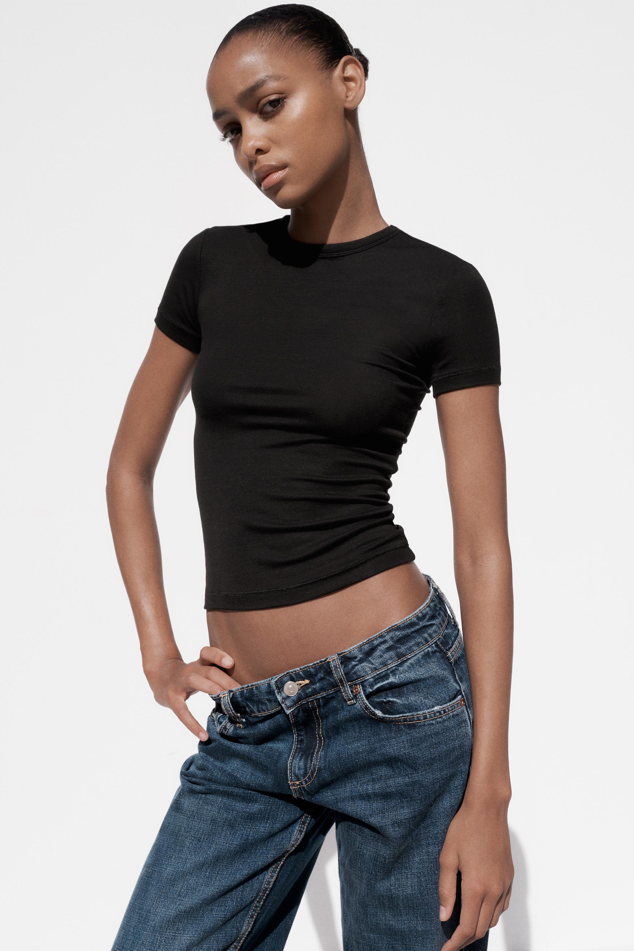 ブラックTシャツ – レディース | ZARA 日本 ブラックTシャツ – レディース | ZARA 日本