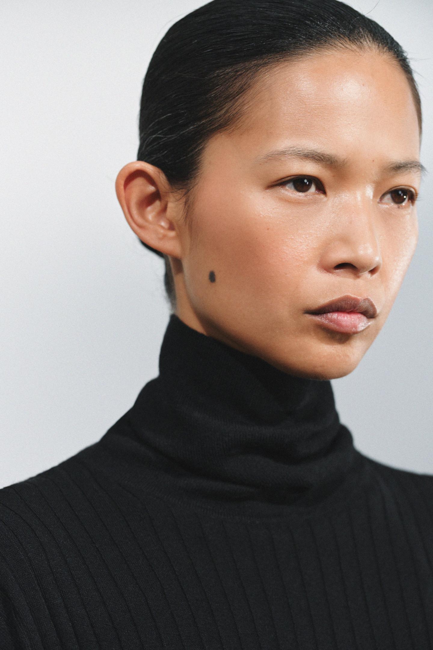 Женский свитер Zara Ribbed Knit, цвет: Чёрный — фото 2