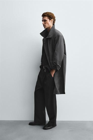 LIGHTWEIGHT TECHNICAL PARKA - Anthracite Grey by Zara - Image 3