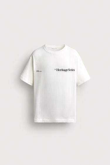 CONTRAST PRINT RELAXED FIT T-SHIRT - White by Zara