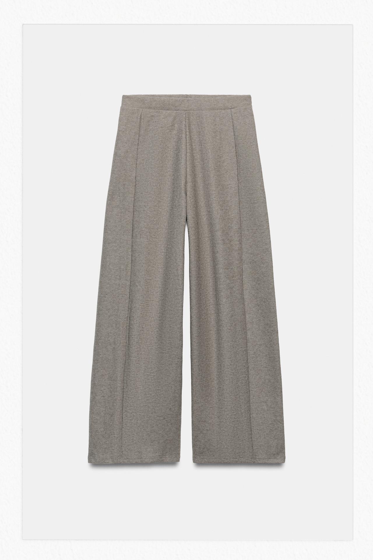 SOFT VOLUME PANTS — Mink marl
