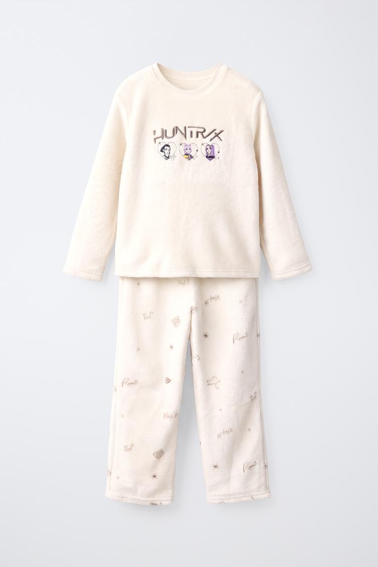 5-10 YEARS/ KPOP DEMON HUNTERS™ NETFLIX © FAUX FUR PYJAMAS — Mauve