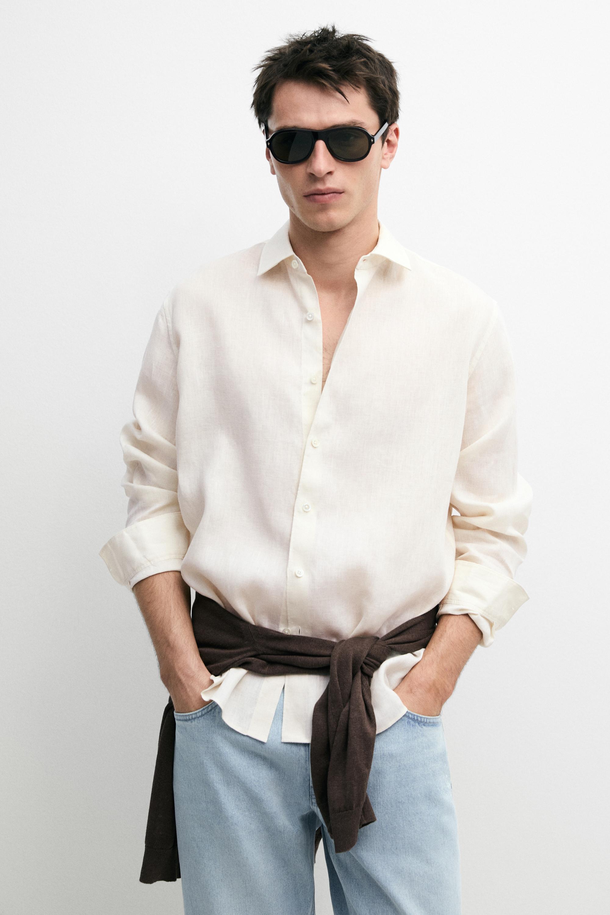 Chemise slim 100 % lin