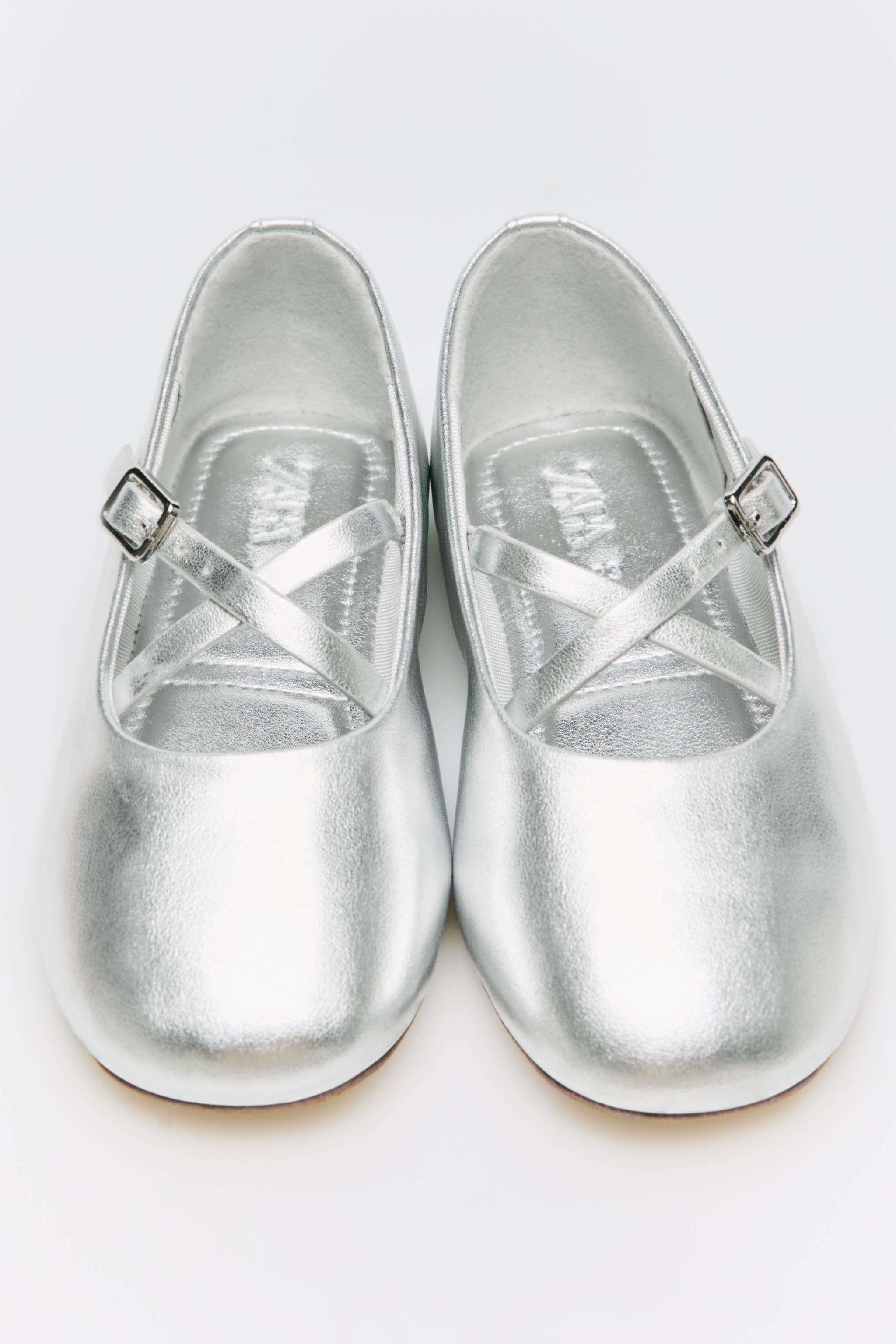 Cheap silver flat shoes hotsell