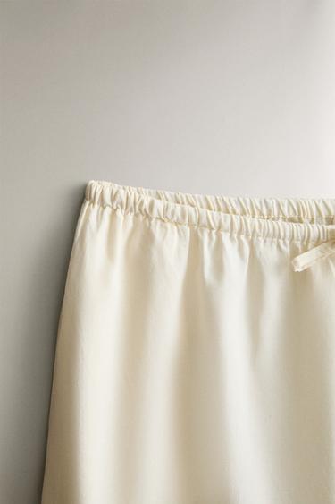 PLEATED TROUSERS - Ecru by Zara - Image 1