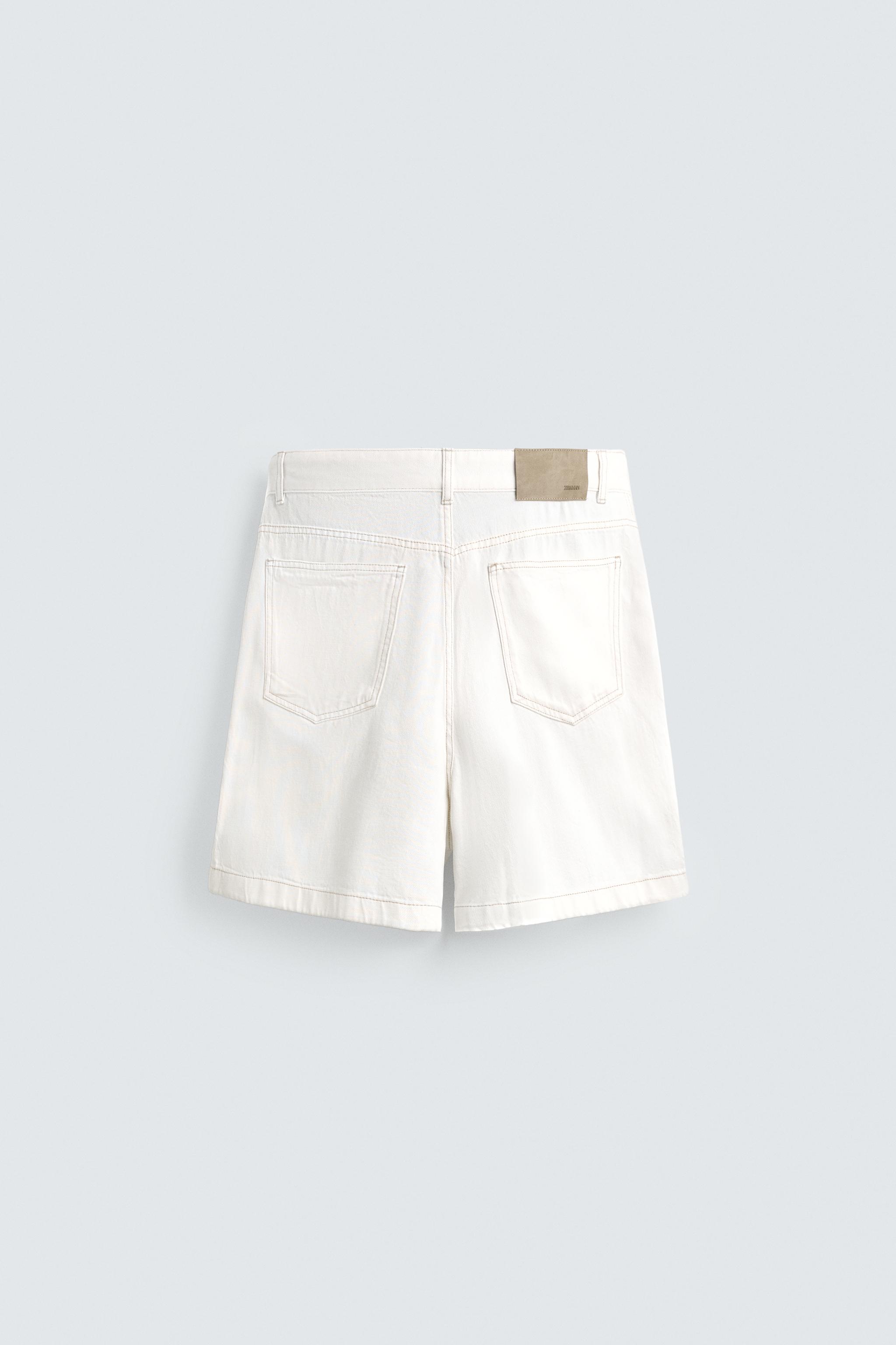 RELAXED FIT LYOCELL BLEND SHORTS